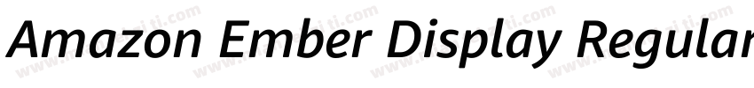 Amazon Ember Display Regular字体转换